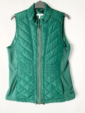Womens Maurices Ladies Padded Pine Green Quilted Gilet Jacket Vest Size Xs To Xl