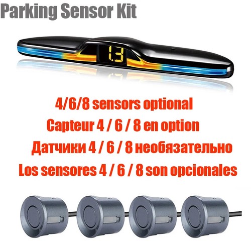 Multiple Radar Parking Sensor Kit Backlight LED Display System Backup Monitor - Picture 9 of 31