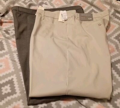 C J Banks Dress Pants/Trouser Bundle Of 2  Sz 22 Tall Beige And Gray NWT