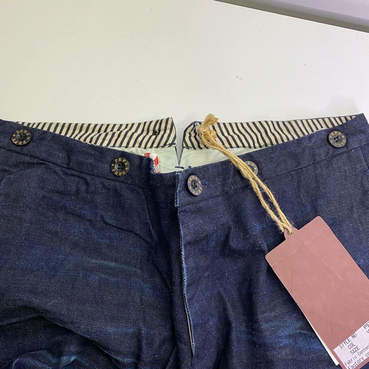 PRPS NOIR Japanese Denim Selvedge Jeans 32x36 Dark Wash PRPS NOIR Japanese Denim Selvedge Jeans 32x36 Dark Wash