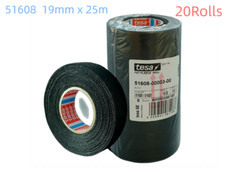 20 Rolls Tesa 51608 25m X 19mm Cloth Tape Wire electrical wiring harness car
