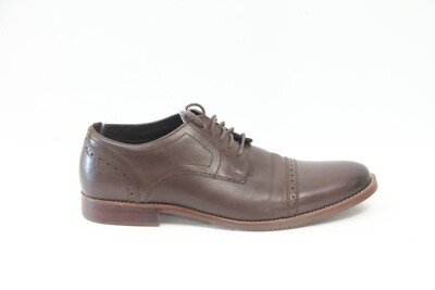 Rockport Mens Dress Shoes sz 12 Brown Leather Brogue Cap Toe Oxford Rockport Dress Shoes Mens 12M Purpose Cap Toe Oxford Brown  main image 2
