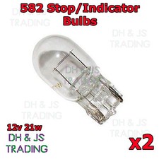 2 x 582 Rear Brake Tail Light Bulbs For Toyota Prius (03-09) Bulb Car