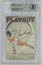 SIGNED Barbra Streisand Playboy Magazine Cover Print BAS Beckett COA Autograph