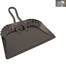 Ultimate 12” Heavy Duty Metal Dustpan with Comfort Handle - Perfect for Cleanup