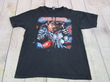 VTG Hawgs & Stripes Pig Hog Motorcycle Southern Pride Black T-Shirt Men's XL