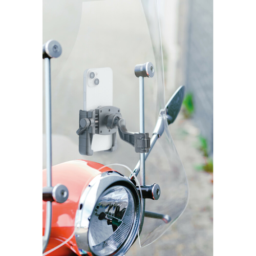 Porta Cellulare Moto Scooter Supporto Telefono Universale Attacco Specchietto - Foto 8 di 12