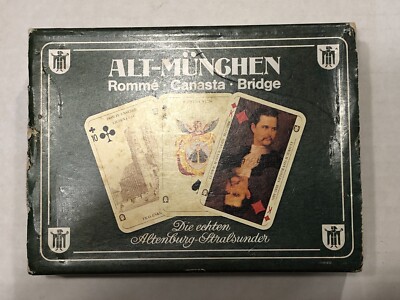 Munich Playing Card Set Alt-Munchen Romme, Canasta, Bridge 2x55 Inkl.6 Jokers