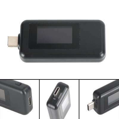 USB Type-C Power Tester Voltage Current Capacity Meter Black Multimeter 5A 4-30V