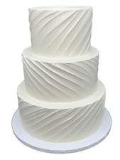 3 Tier Fake Cake 12 Inches Tall - Add Wedding Cake Toppers & Cake Decorations