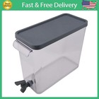 Mainstays 2-Gallon Acrylic Slim Fridge Dispenser,Gray,13.00 x 5.40 x 9.85 Inches