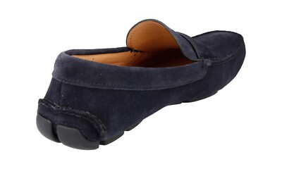 PRADA Suede Driver Shoes Loafer Shoes - 2DD001 Navy Blue  display picture 1