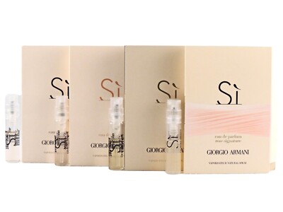 GIORGIO ARMANI SI EDT EDP INTENSE ROSE 1.5ml .05fl oz SPRAY SAMPLES TRY ALL 4