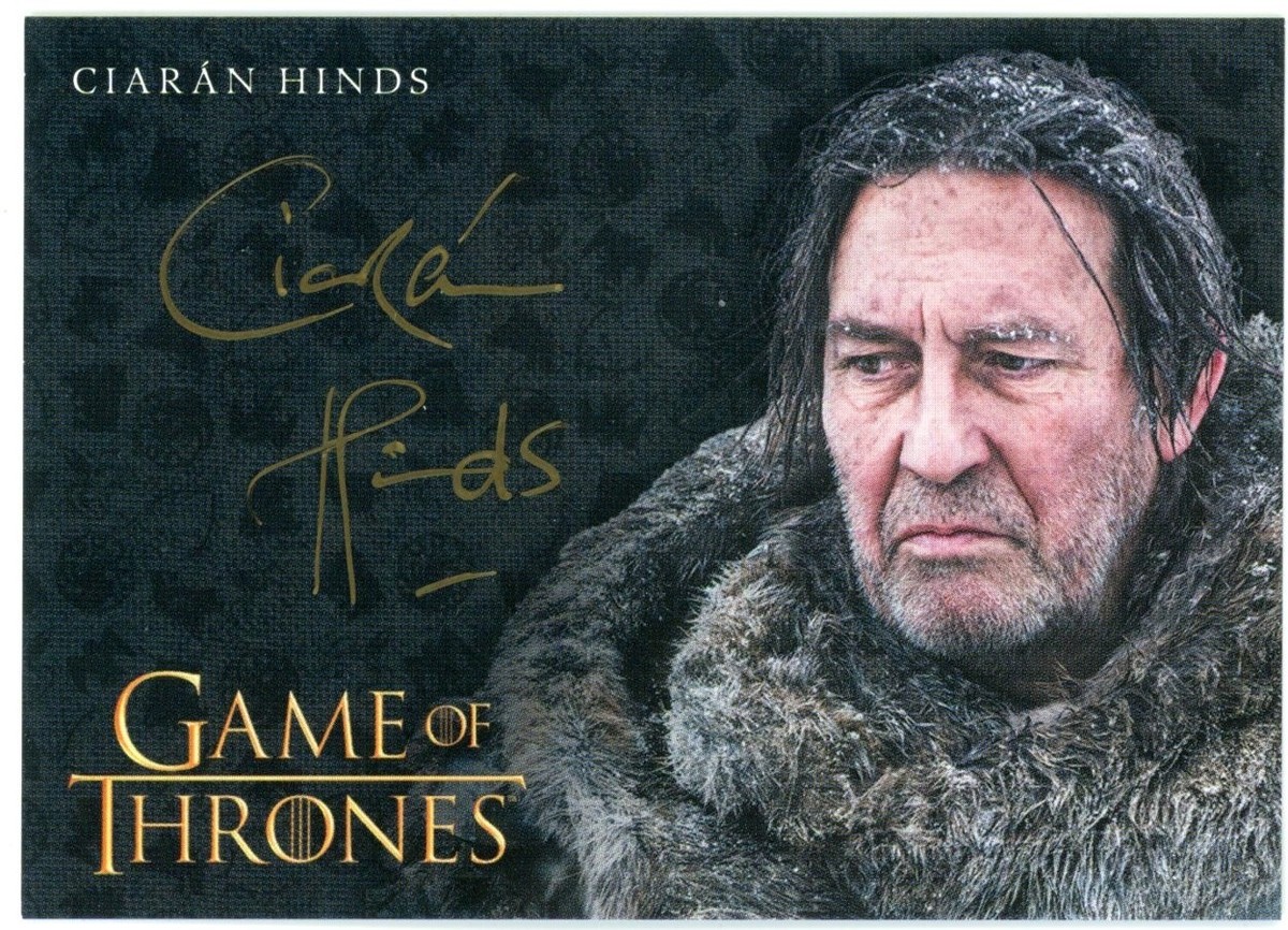 2023 Game of Thrones Art & Images Ciaran Hinds Gold Incentive 