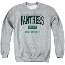 Plymouth State Adult Crewneck Sweatshirt Est. Date, Athletic Heather, S-3XL