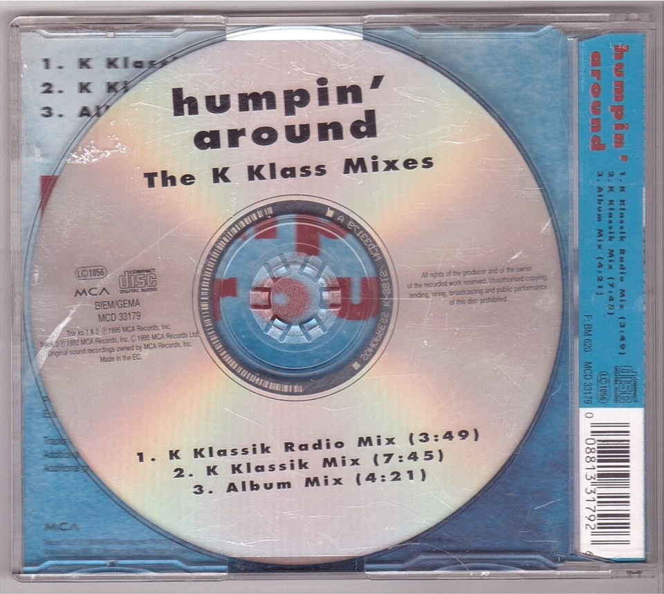 Bobby Brown - Humpin' Around - The K Klass Mixes (Maxi-CD 1992) - Bild 2 von 2