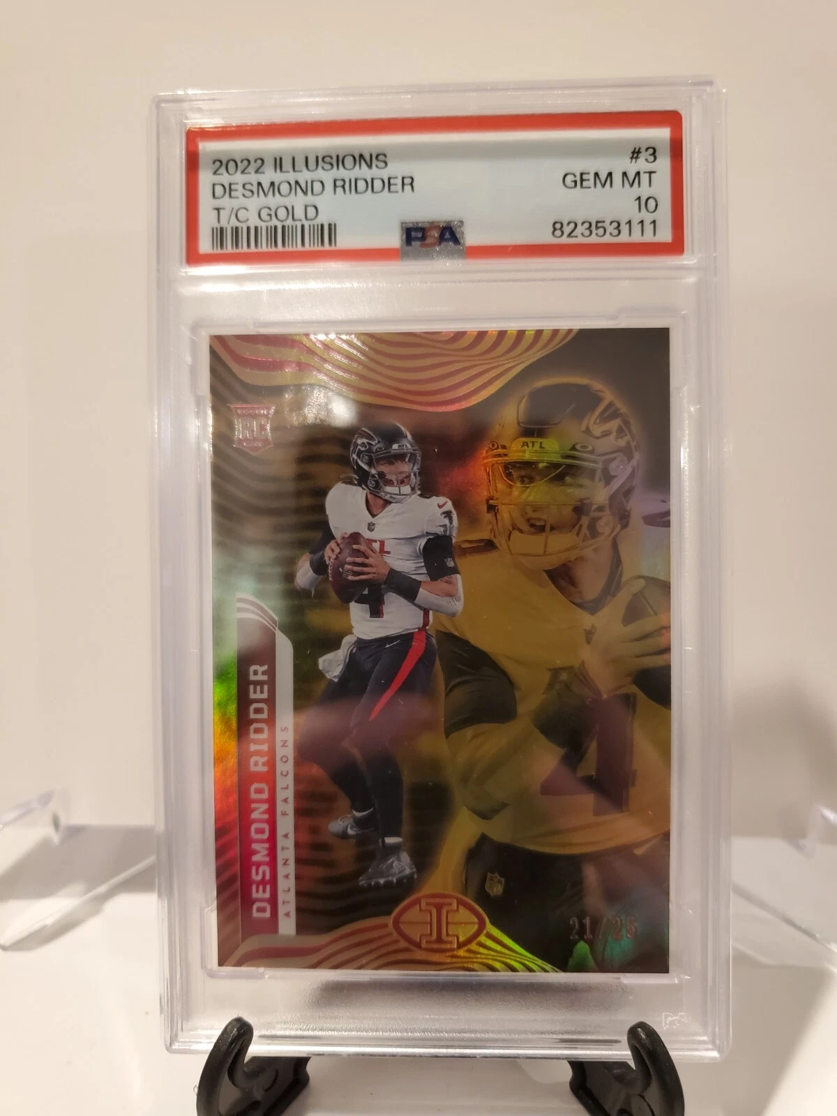 Desmond Ridder Panini Illusions #3 Trophy Collection Gold