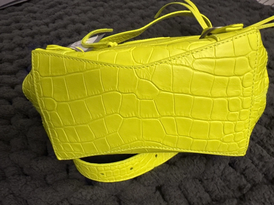 BALENCIAGA крокодила выбитый Neo классический кожаный XS Hobo сумка - совершенно новый с ярлыками - Изображение 4 из 4