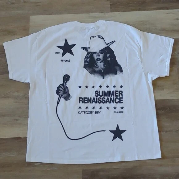 NEW Beyoncé RWT 2023 Summer Renaissance World Tour T-Shirt NEW Beyoncé RWT 2023 Summer Renaissance World Tour T-Shirt