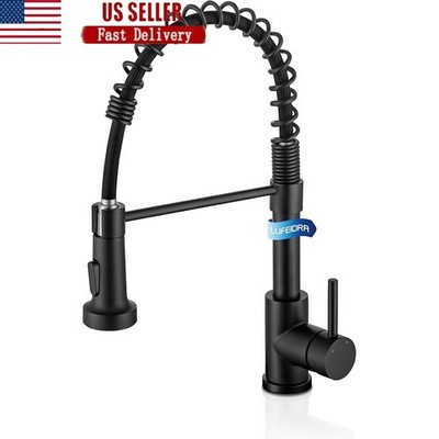 Leak Proof Kitchen Faucet Pull Down Sprayer 360 Swivel Easy Install DIY New