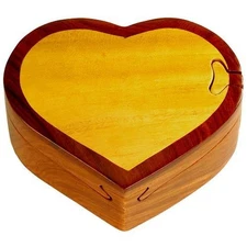 Heart - Secret Wooden Puzzle Box