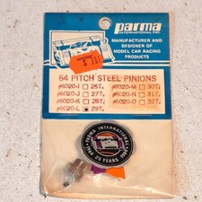 Original Parma International RC Part 6020-L Steel Pinion Gear 64 Pitch 29T NOS