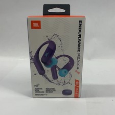 New JBL Endurance Peak 4 Wireless In-Ear Bluetooth Headphones Purple