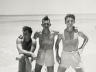 1940s Handsome Young Men Swim Trunks Male Physique Gay Int Vtg Snapshot Photo — photo 3