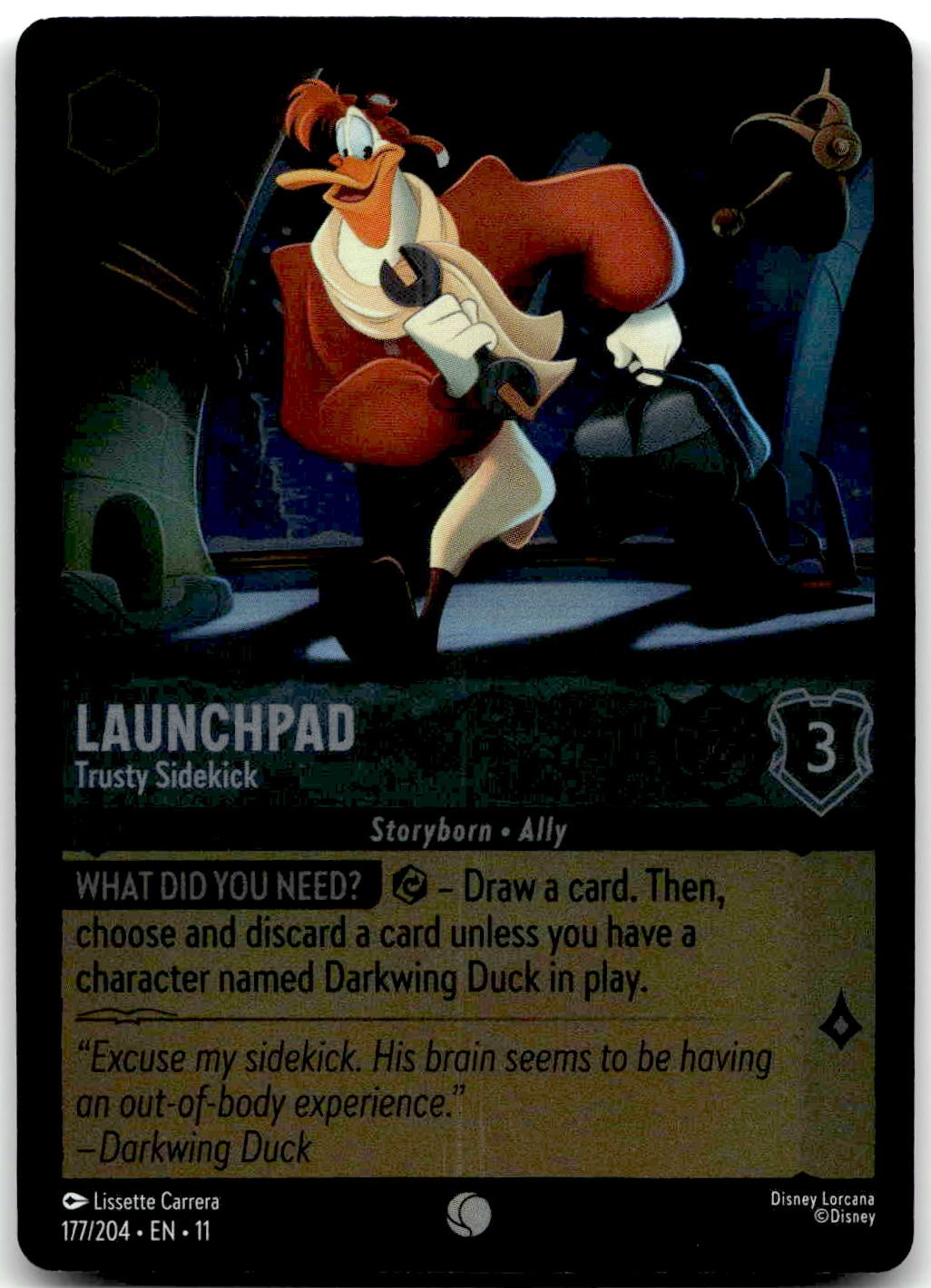 Lorcana Launchpad - Trusty Sidekick Winterspell 11 #177/204 Common Foil NM