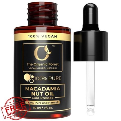 Macadamia Hair Oil Plant Based Dropper Soft Skin Strong Hair Scalp