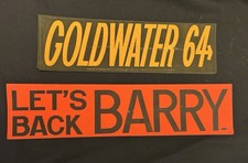 Rare Vintage Lot 8 1964 Barry Goldwater For President Bumper Stickers Unused