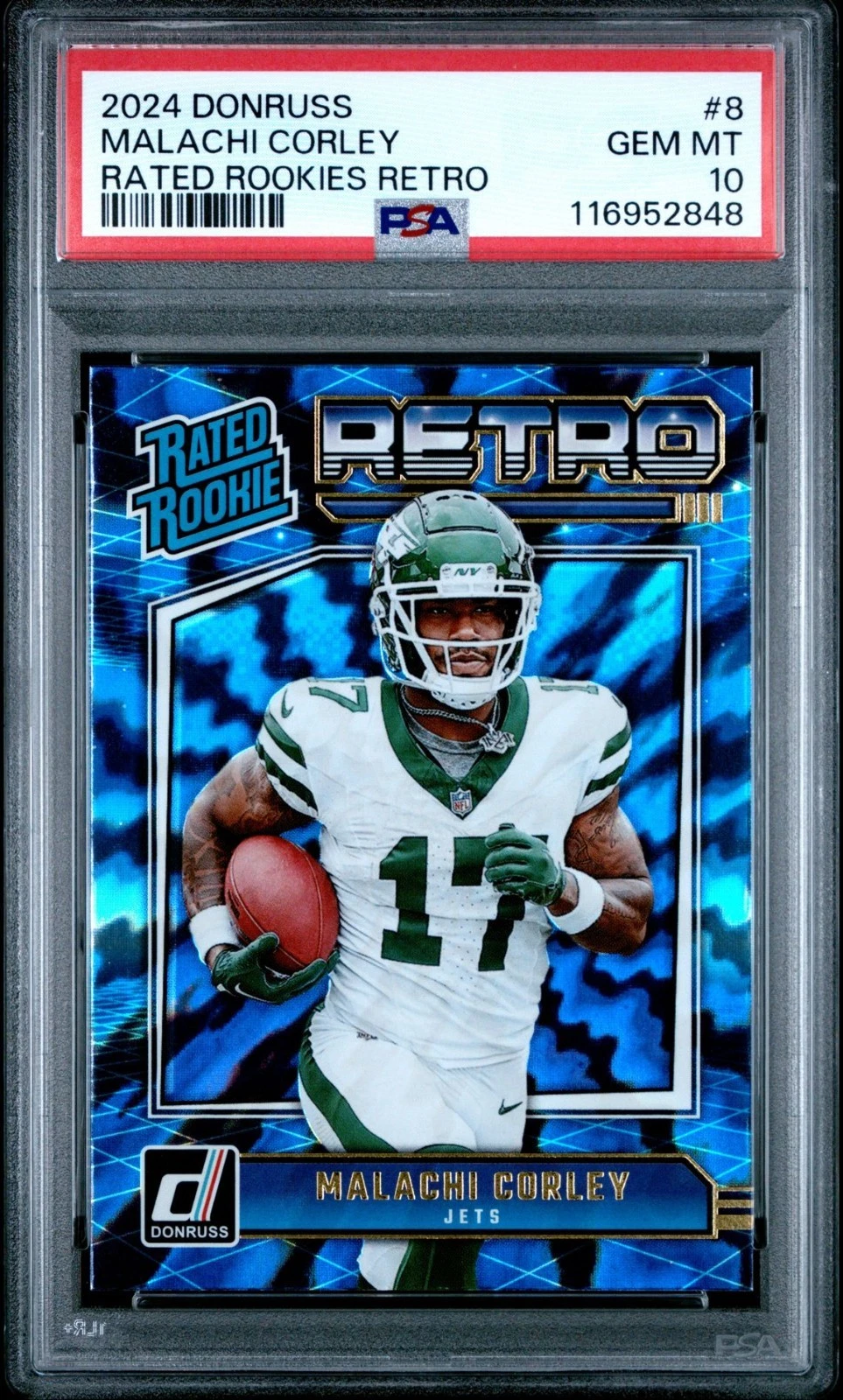 Malachi Corley Panini Donruss Rated Rookies Retro #8 Base