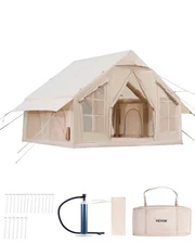 New✅Inflatable Tents for Camping，4-6 Person Easy Setup Blow up Tent w/Hand Pump，