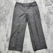 Vintage Cato Pants Womens 14 Gray High Rise Wide Leg Trouser Stretch Office