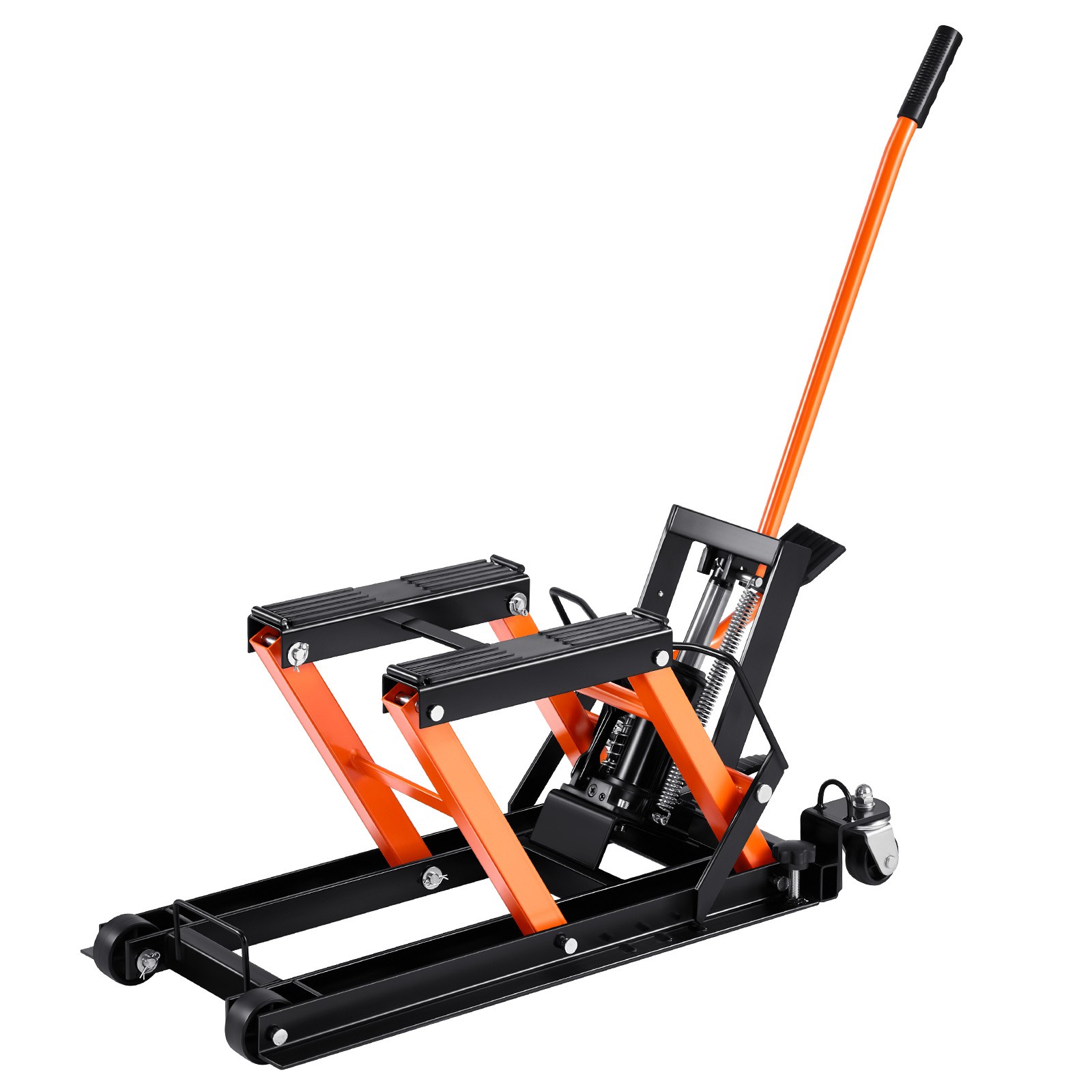 VEVOR Motorcycle Hydraulic Pump Hoist Jack 1500 LBS ATV Non-Slip Dirt Bike Stand