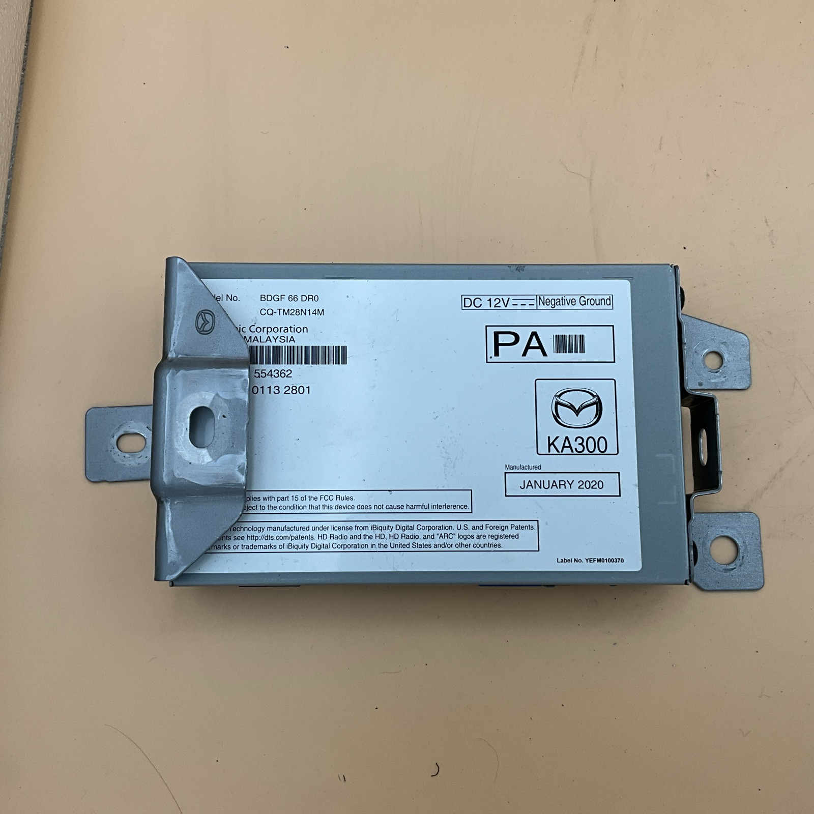 2020 Mazda 3 Am Fm Audio Radio Receiver Module BDGF 66 DRO OEM