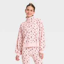 Women's Active Comfort French Terry Henley Sweatshirt - All In Motion Light