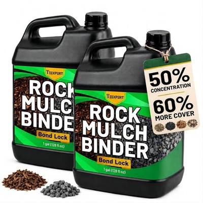 Rock Glue for Landscaping - 256OZ Mulch Binder Pea Gravel Binder Concentrate