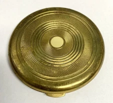 VINTAGE COTY AIRSPUN POWDER MIRRORED COMPACT with WHITE DOT