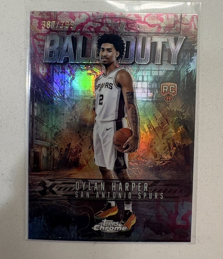 🏀 DYLAN HARPER 2025-26 Topps Chrome NBA Ball of Duty Rookie Card RC SP /399 🏀