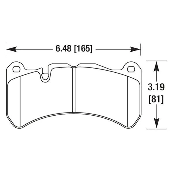 For Maserati Ghibli 15 High Performance Street 5.0 Compound Front Brake Pads - Изображение 3 из 4