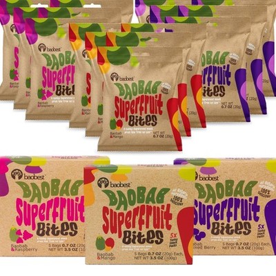 Bao Superfruit Bites - Baobab Fruit Sna Variety Pa - Berry, Mango,