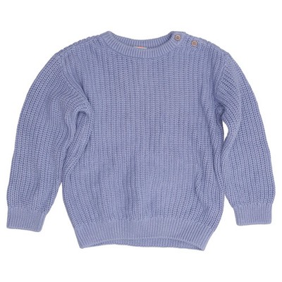 Hema, Strickpullover, Größe: 98, Blau, Acryl/Bio-Baumwolle, Einfarbig #EfH