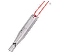 Boundless Voyage Titanium Whistle Waterproof Pill Storage Outdoor Camping