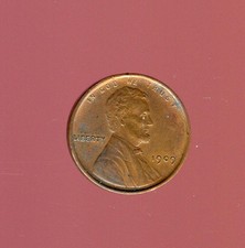 1909 Lincoln Wheat Cent  Almost Uncirculated  Color  Philadelphia