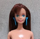 Vintage 1993 Nude Paint 'N Dazzle Barbie Doll Redhead  Redress, OOAK TNT