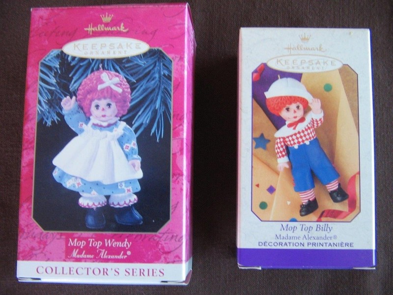 Hallmark Ornament Madame Alexander Mop Top Wendy and Billy Raggedy Ann and Andy