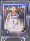 2025-26 Topps Chrome Rob Dillingham Autograph Purple /250 Timberwolves BCA-RD