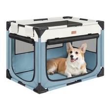 Dog Crate - Soft Pet Kennel for Dogs/Cats, 3-Door Breathable Travel Cage with...
