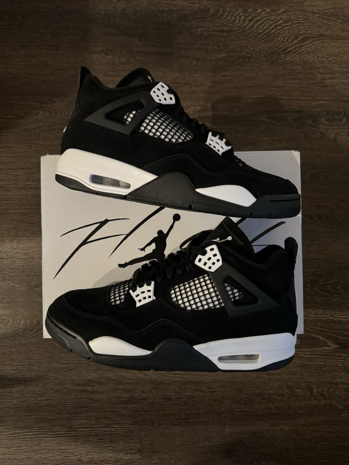 Jordan 4 White Thunder Men's Sneakers Size 9 FQ8138-001